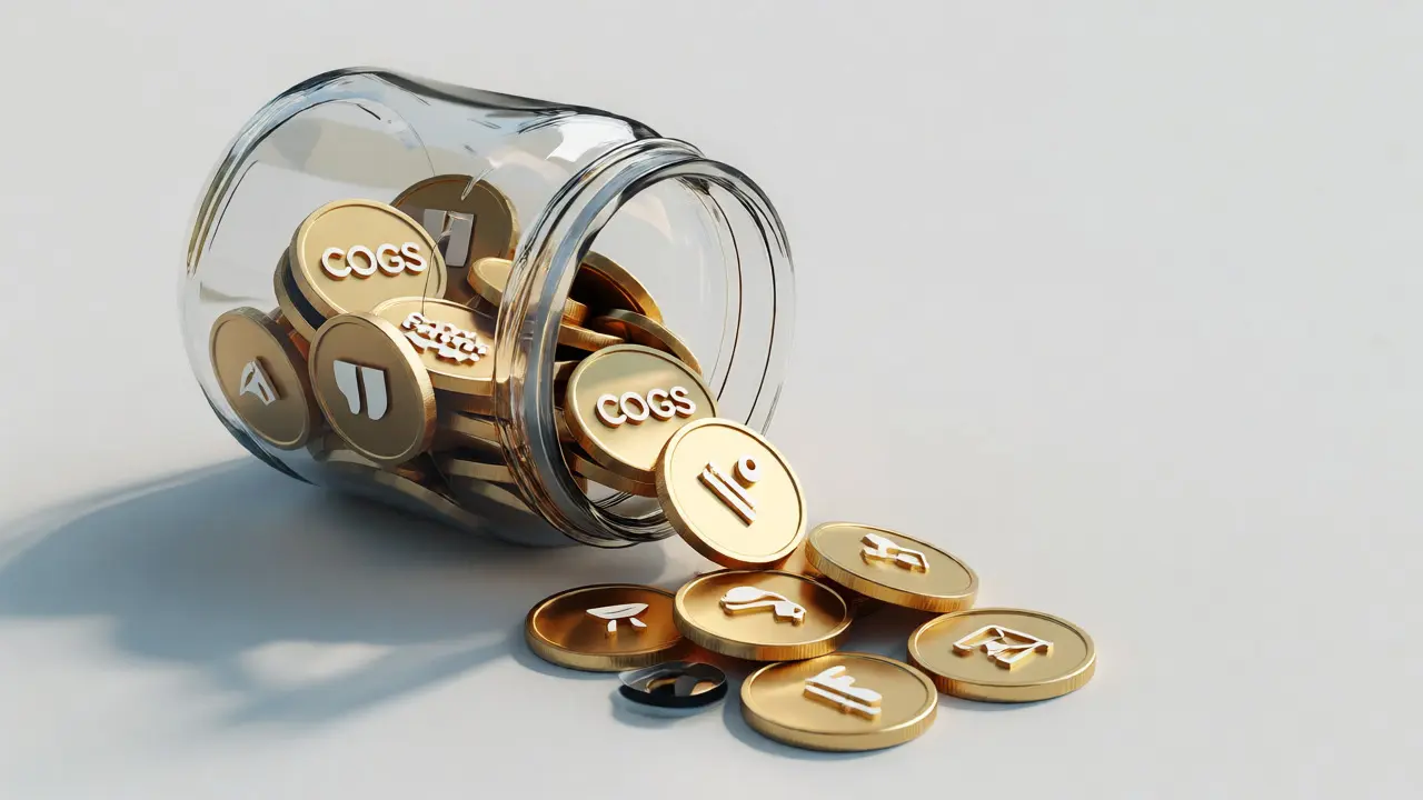 Glass jar with coins leaking out representing hidden e-commerce fees