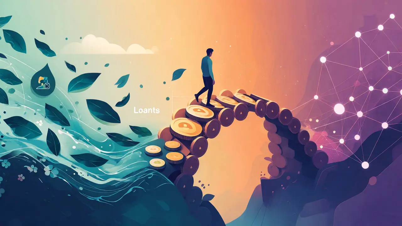 Conceptual art showing grants, loans, and angel investors as pathways